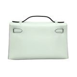 エルメス HERMES ポシェットケリー W刻印　(2024年製) ヴェールペパーミント シルバー金具 スイフト レディース ハンドバッグ