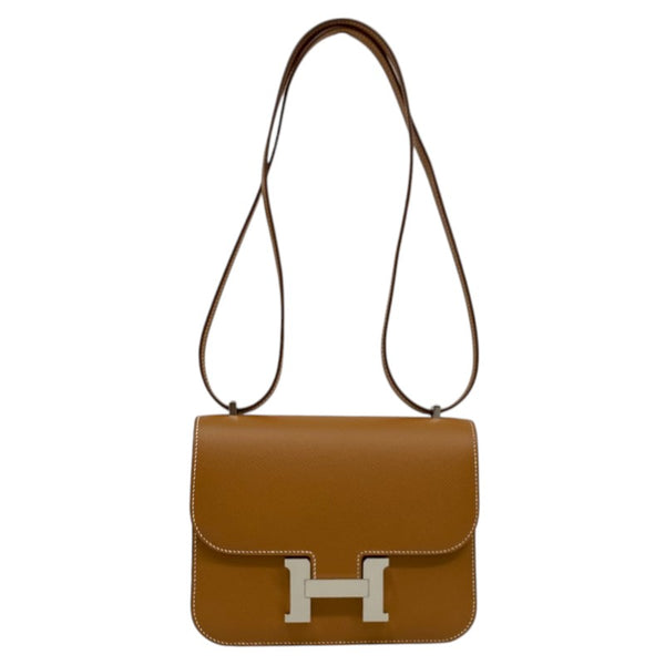 エルメス HERMES コンスタンス3 ミニ K刻 ゴールド シルバー金具 エプソン レディース ショルダーバッグ