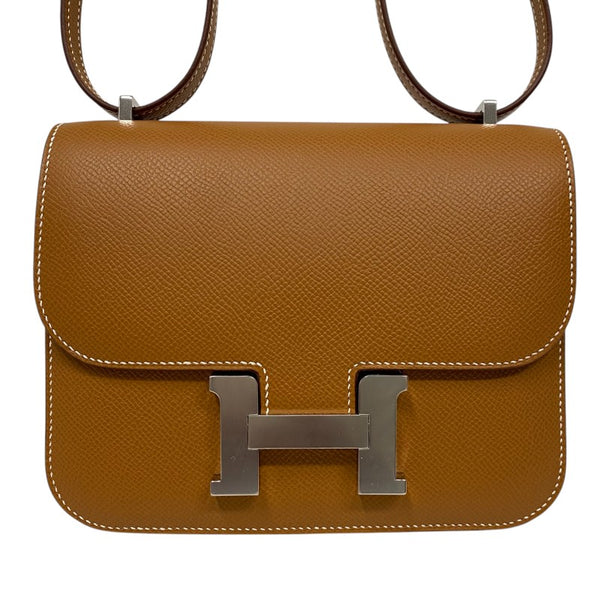 エルメス HERMES コンスタンス3 ミニ K刻 ゴールド シルバー金具 エプソン レディース ショルダーバッグ