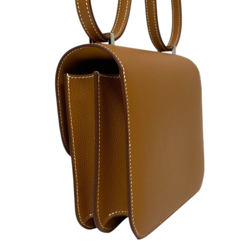 エルメス HERMES コンスタンス3 ミニ K刻 ゴールド シルバー金具 エプソン レディース ショルダーバッグ
