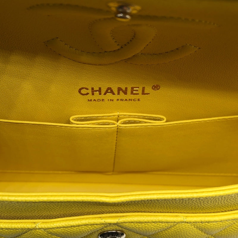 シャネル CHANEL マトラッセ23 A01113 イエロー　ゴールド金具 キャビア レディース ショルダーバッグ
