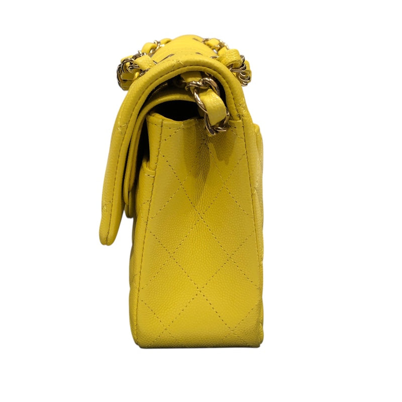 シャネル CHANEL マトラッセ23 A01113 イエロー　ゴールド金具 キャビア レディース ショルダーバッグ