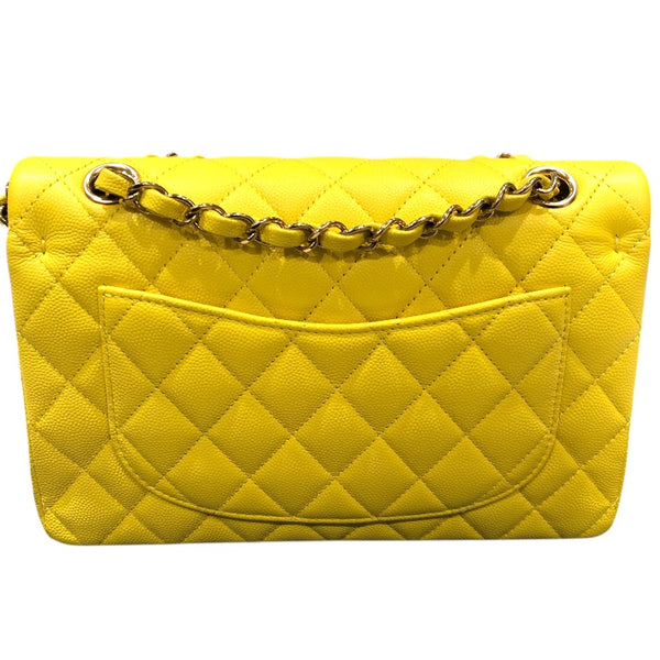 シャネル CHANEL マトラッセ23 A01113 イエロー　ゴールド金具 キャビア レディース ショルダーバッグ