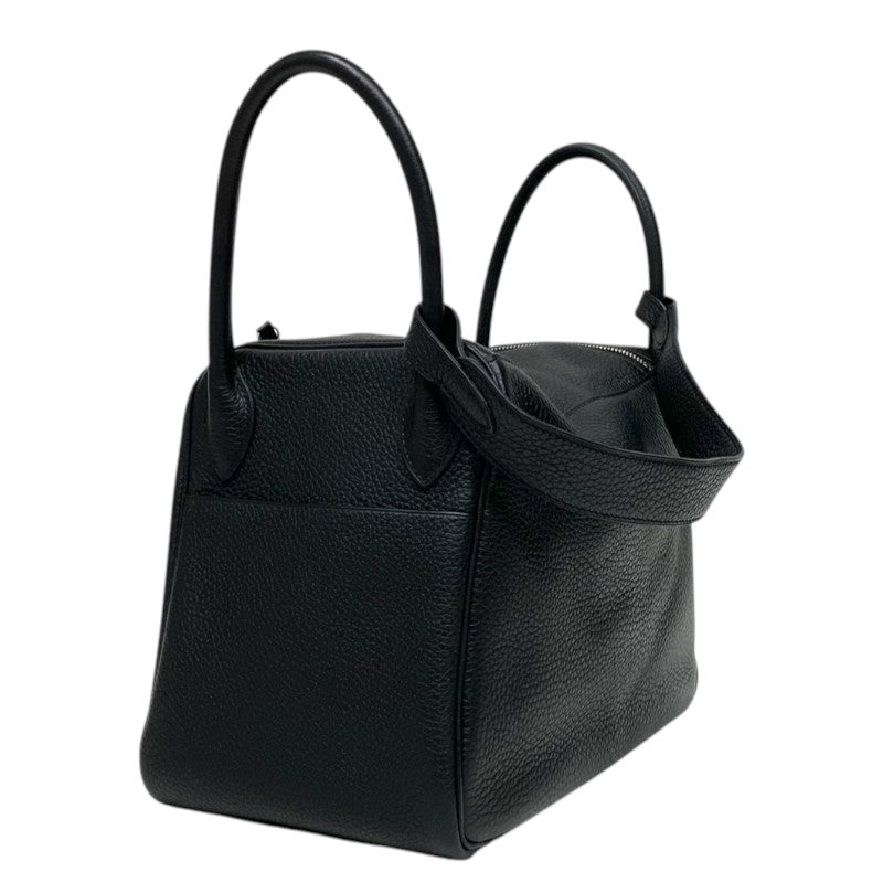 エルメス HERMES リンディ30 U刻 ブラック シルバー金具 トリヨン レディース ショルダーバッグ
