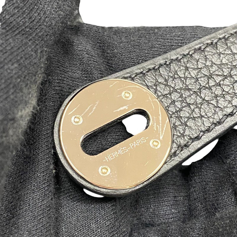 エルメス HERMES リンディ30 U刻 ブラック シルバー金具 トリヨン レディース ショルダーバッグ