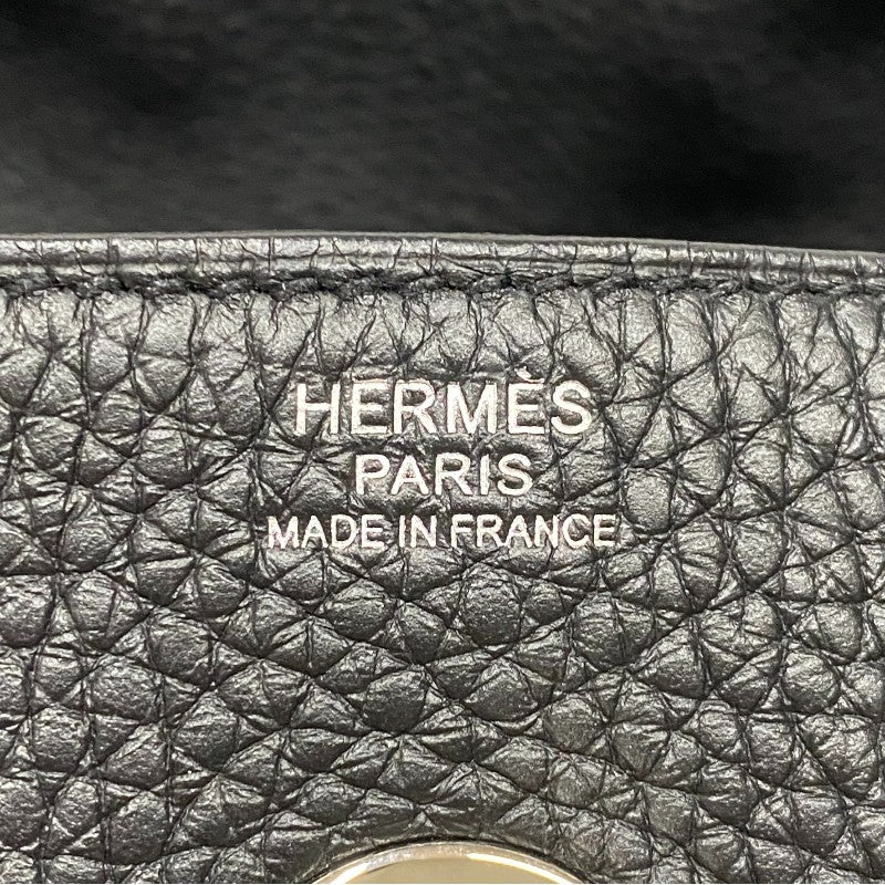 エルメス HERMES リンディ30 U刻 ブラック シルバー金具 トリヨン レディース ショルダーバッグ