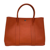 エルメス HERMES ガーデンパーティPM D刻 カプシーヌ シルバー金具 カントリー レディース トートバッグ