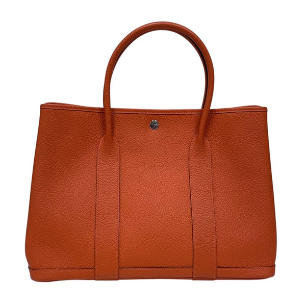 エルメス HERMES ガーデンパーティPM D刻 カプシーヌ シルバー金具 カントリー レディース トートバッグ