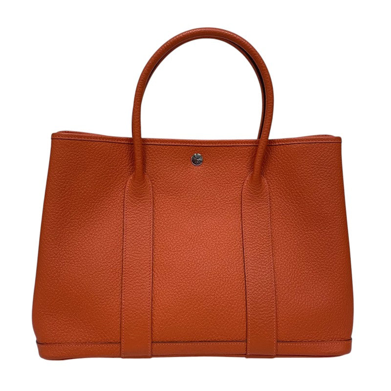 エルメス HERMES ガーデンパーティPM D刻 カプシーヌ シルバー金具 カントリー レディース トートバッグ