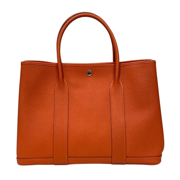 エルメス HERMES ガーデンパーティPM D刻 カプシーヌ シルバー金具 カントリー レディース トートバッグ