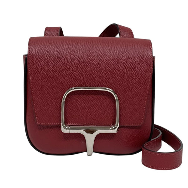 エルメス HERMES デッラカヴァッレリアミニ U刻 ルージュグレナ シルバー金具 エプソン レディース ショルダーバッグ