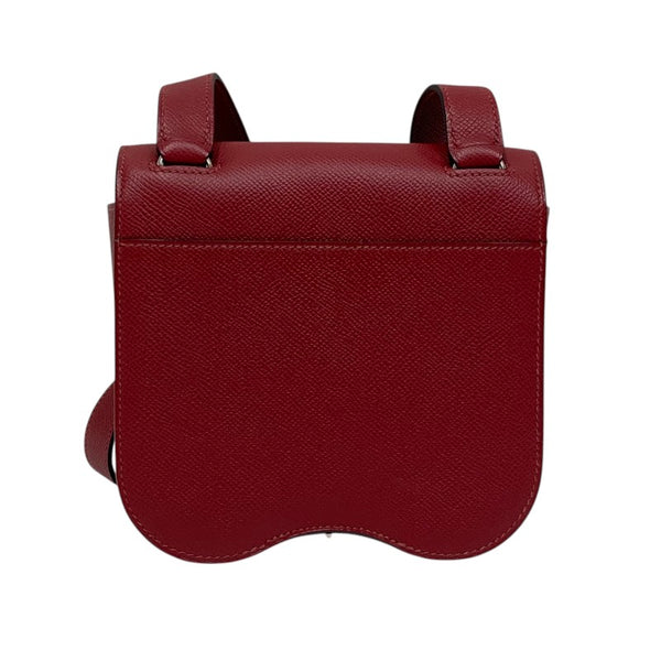 エルメス HERMES デッラカヴァッレリアミニ U刻 ルージュグレナ シルバー金具 エプソン レディース ショルダーバッグ