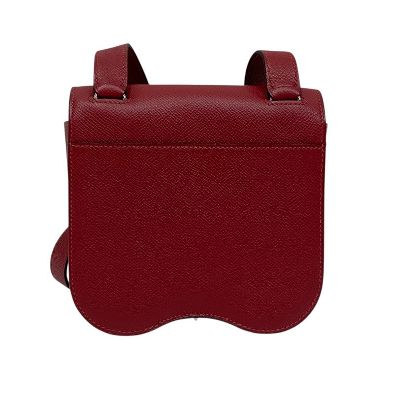 美品 エルメス カルヴィ デュオ エプソン ルージュグレナ シルバー金具 B刻印 エルメス ケリー25/外縫い ルージュラデュー ヴォーエプソン