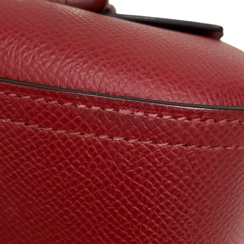 エルメス HERMES デッラカヴァッレリアミニ U刻 ルージュグレナ シルバー金具 エプソン レディース ショルダーバッグ