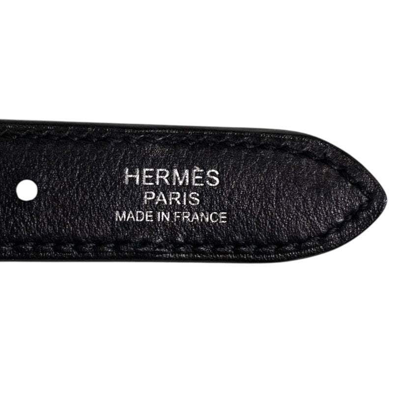 エルメス HERMES トリムデュオ24 Y刻 ブラック シルバー金具 エヴァーグレイン レディース ショルダーバッグ