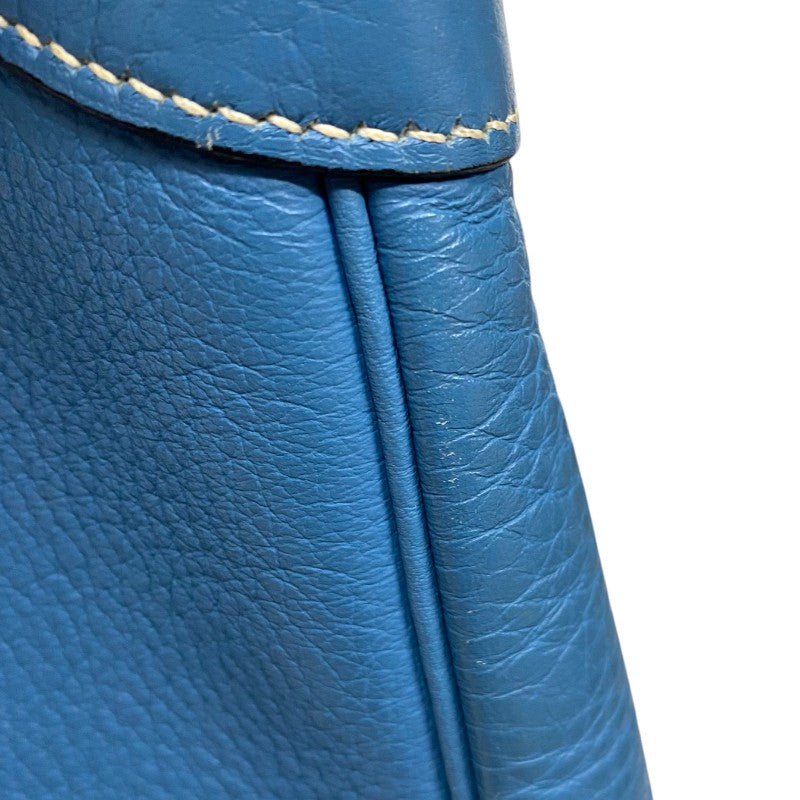 エルメス HERMES トリム31 □F刻 ブルージーン ゴールド金具