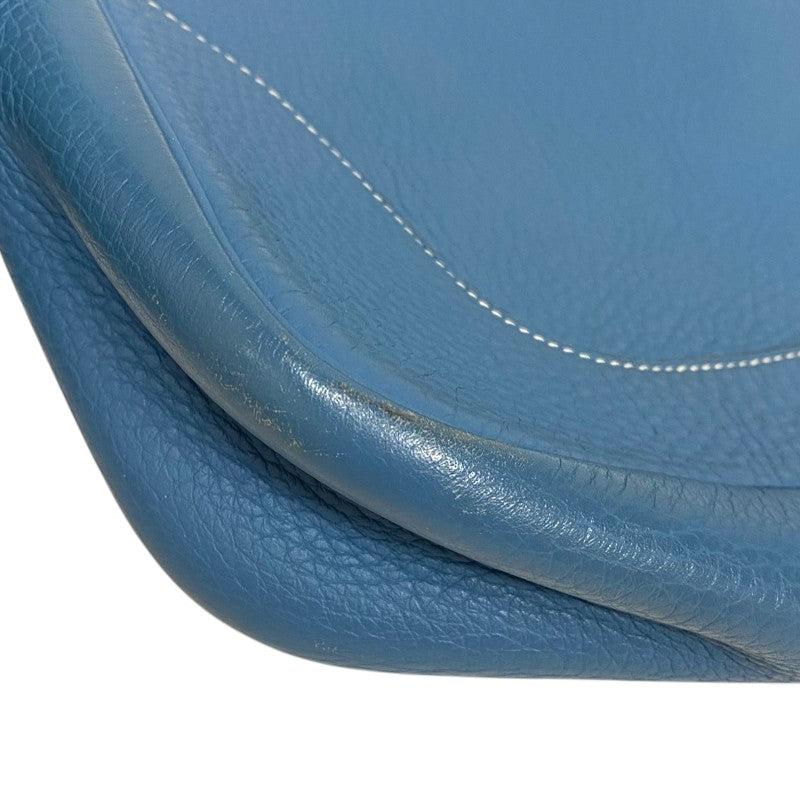 エルメス HERMES トリム31 □F刻 ブルージーン ゴールド金具 トリヨンクレマンス レディース ショルダーバッグ