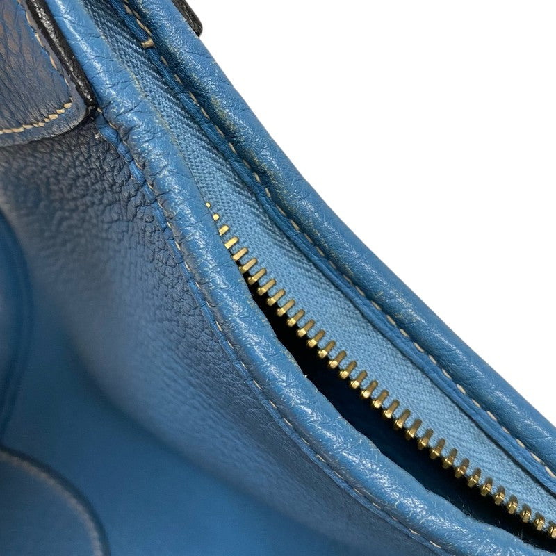【週末SALE‼︎】エルメス　Hermes  トリム31  ブルージーン エルメス HERMES トリム31 □F刻 ブルージーン ゴールド金具