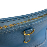エルメス HERMES トリム31 □F刻 ブルージーン ゴールド金具 トリヨンクレマンス レディース ショルダーバッグ