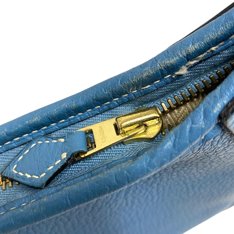 エルメス HERMES トリム31 □F刻 ブルージーン ゴールド金具 トリヨンクレマンス レディース ショルダーバッグ