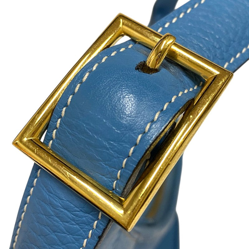 エルメス HERMES トリム31 □F刻 ブルージーン ゴールド金具 トリヨンクレマンス レディース ショルダーバッグ