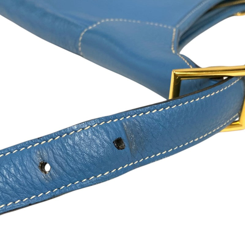 エルメス HERMES トリム31 □F刻 ブルージーン ゴールド金具 トリヨンクレマンス レディース ショルダーバッグ