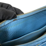 エルメス HERMES トリム31 □F刻 ブルージーン ゴールド金具 トリヨンクレマンス レディース ショルダーバッグ