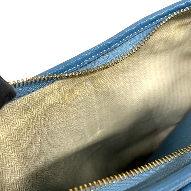 エルメス HERMES トリム31 □F刻 ブルージーン ゴールド金具 トリヨンクレマンス レディース ショルダーバッグ