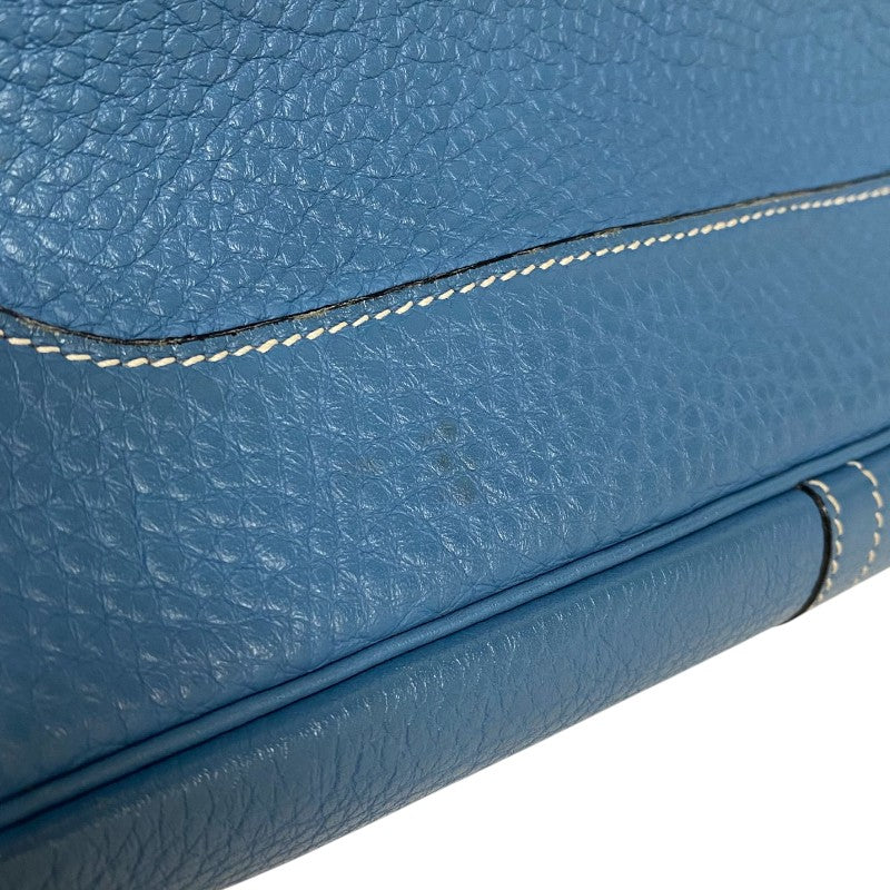 エルメス HERMES トリム31 □F刻 ブルージーン ゴールド金具 トリヨンクレマンス レディース ショルダーバッグ