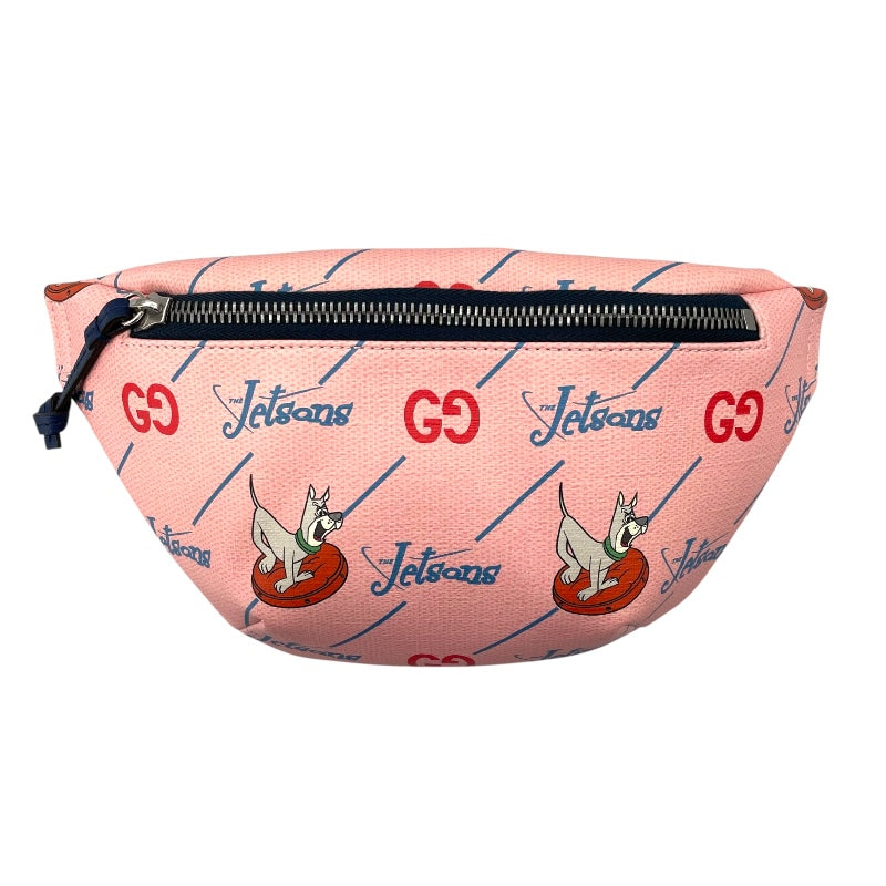 グッチ GUCCI The Jetsonsチルドレン ベルトバッグ 502095 ピンク レザー レディース ボディバッグ
