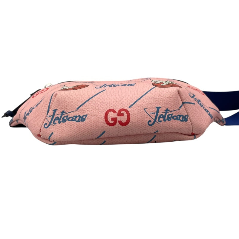 グッチ GUCCI The Jetsonsチルドレン ベルトバッグ 502095 ピンク レザー レディース ボディバッグ