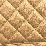 シャネル CHANEL 復刻トート A01804  7番台 ベージュ キャビアスキン レディース ハンドバッグ