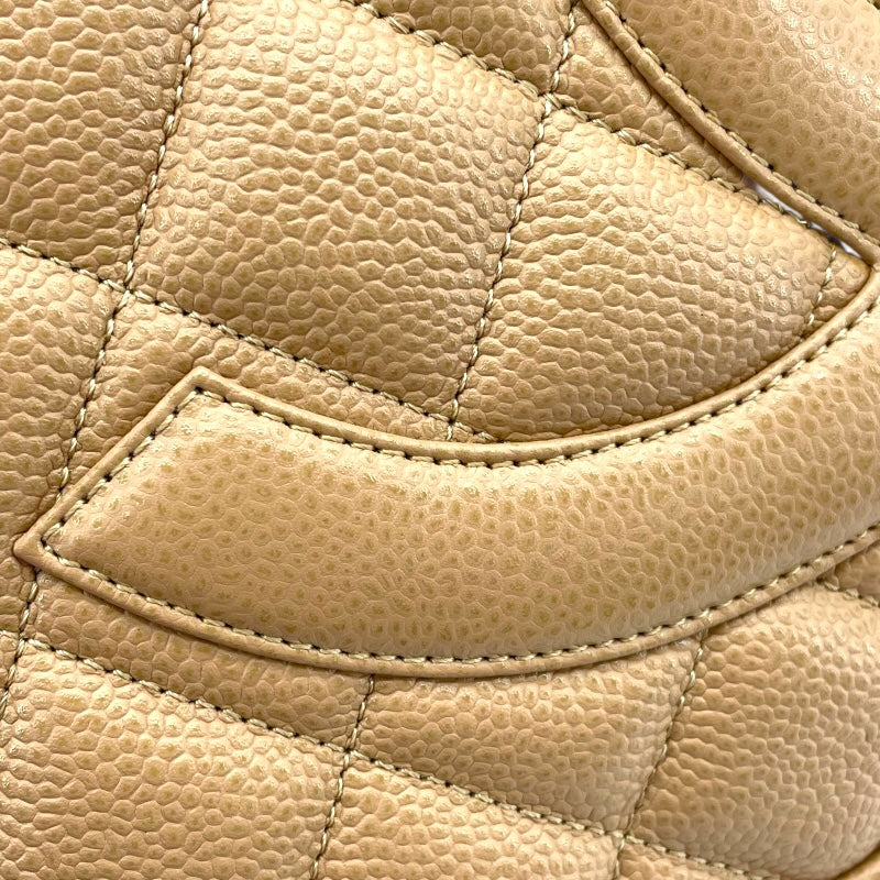 シャネル CHANEL 復刻トート A01804  7番台 ベージュ キャビアスキン レディース ハンドバッグ