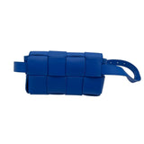 ボッテガ・ヴェネタ BOTTEGA VENETA カセットベルトバッグ 668572 ブルー レザー レディース ボディバッグ