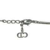 クリスチャン・ディオール Christian Dior Dモチーフネックレス シルバー メタル アクセサリー