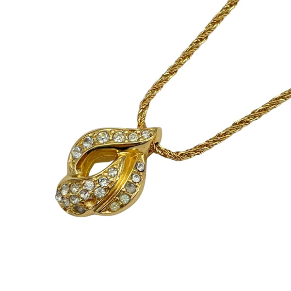 クリスチャン・ディオール Christian Dior ネックレス＆イヤリングセット ゴールド メタル アクセサリー