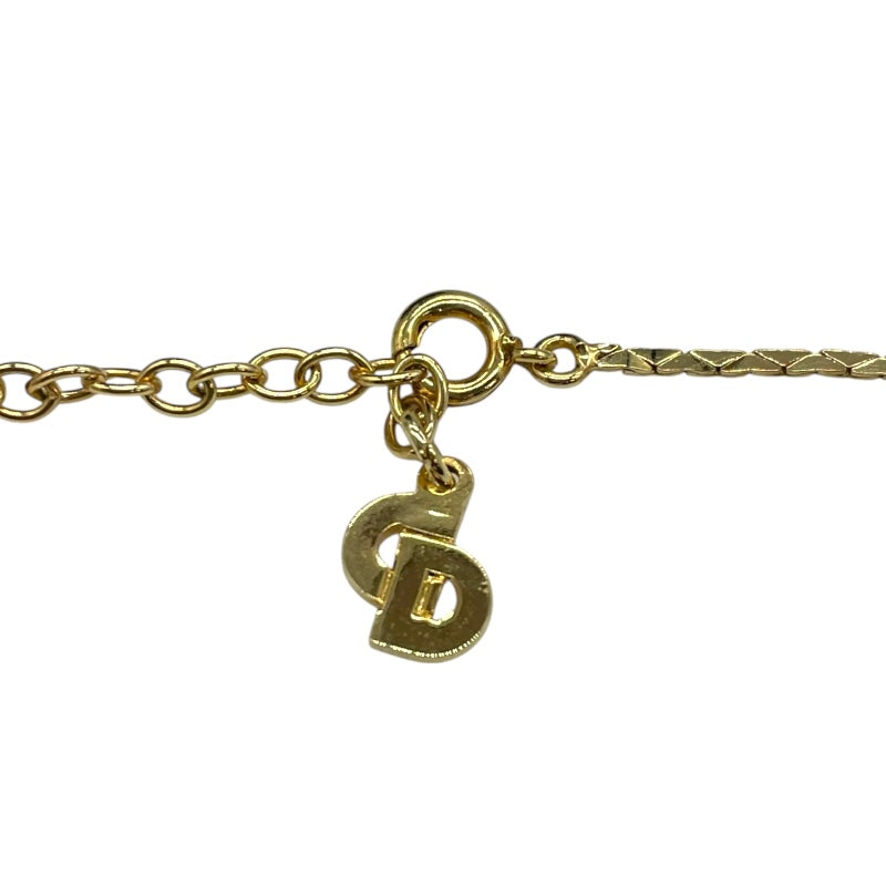 クリスチャン・ディオール Christian Dior ハートネックレス ゴールド メタル アクセサリー