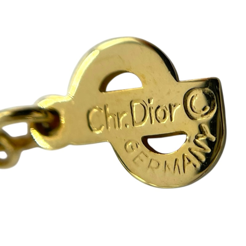 クリスチャン・ディオール Christian Dior ハートネックレス ゴールド メタル アクセサリー