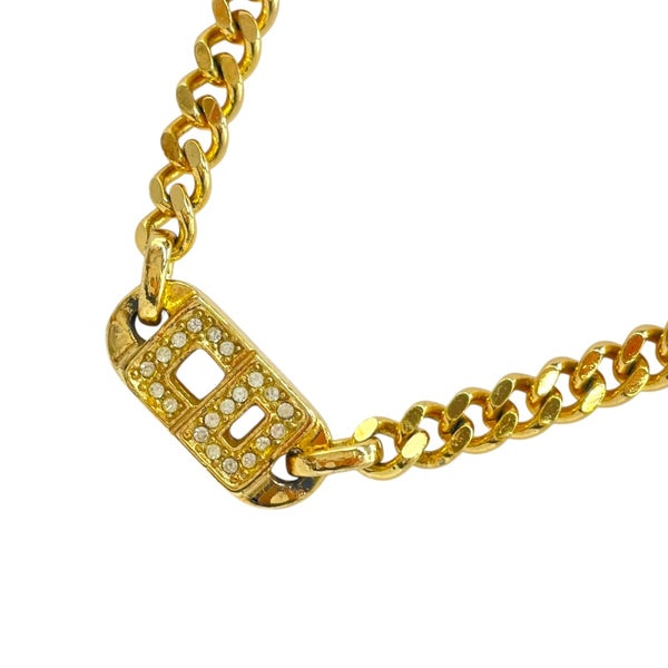 クリスチャン・ディオール Christian Dior CDロゴネックレス ゴールド メタル アクセサリー