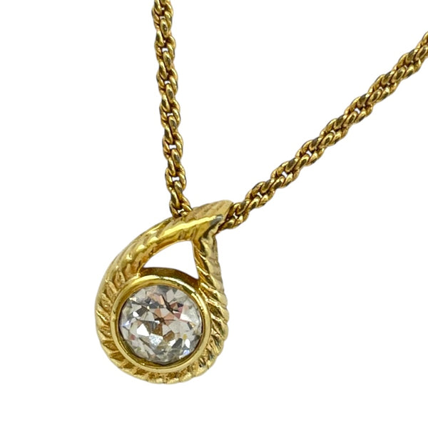 Christian Dior ディオール ビッグロゴネックレス ゴールド 大ぶり Christian Dior クリスチャンディオール ロゴ ネックレス