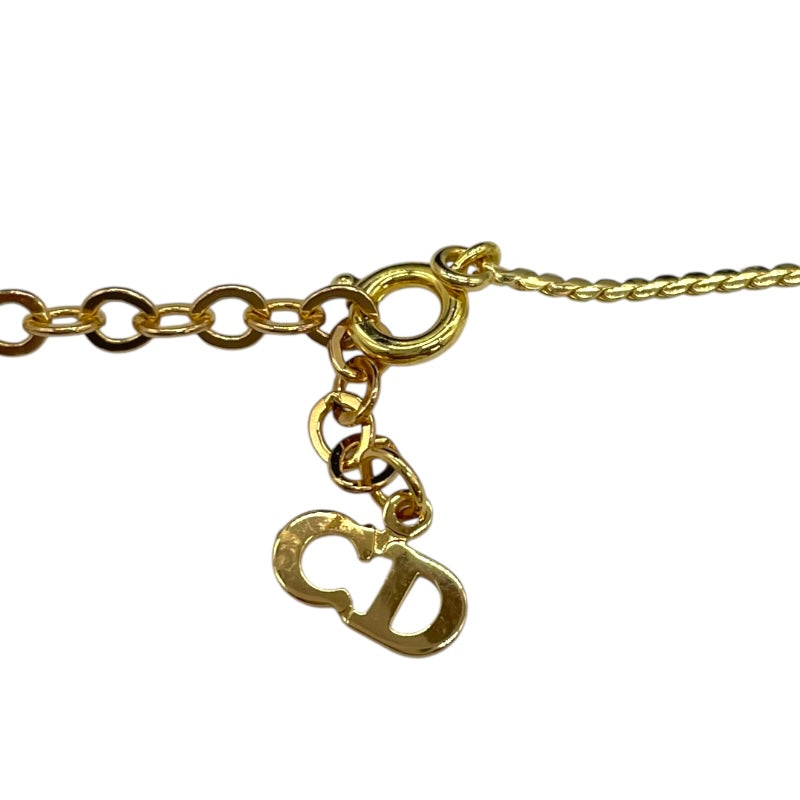 美品✨クリスチャン　ディオール　ネックレス　CD　ライトストーン　ゴールド　レア クリスチャン・ディオール Christian Dior ラインストーン