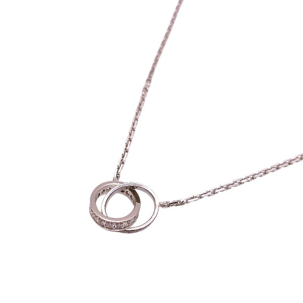 カルティエ Cartier ベビーラブネックレス K18WG/ダイヤモンド ジュエリー