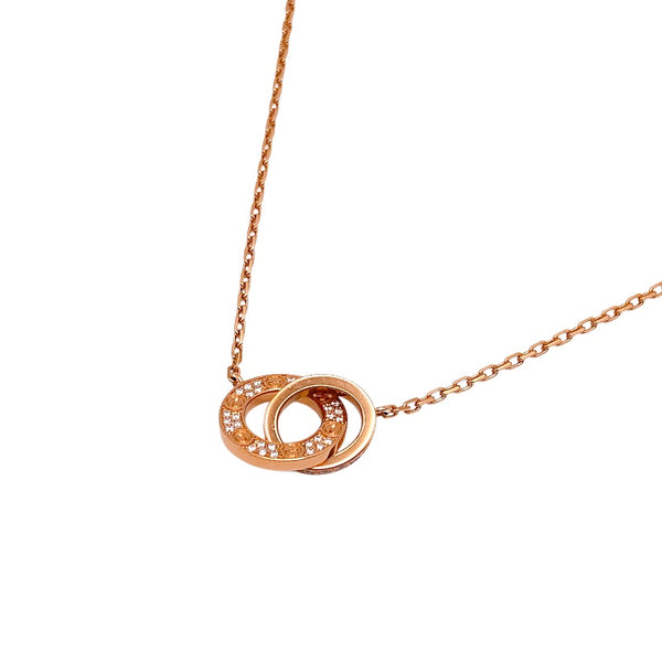 カルティエ Cartier ラブネックレス K18PG/ダイヤモンド ジュエリー