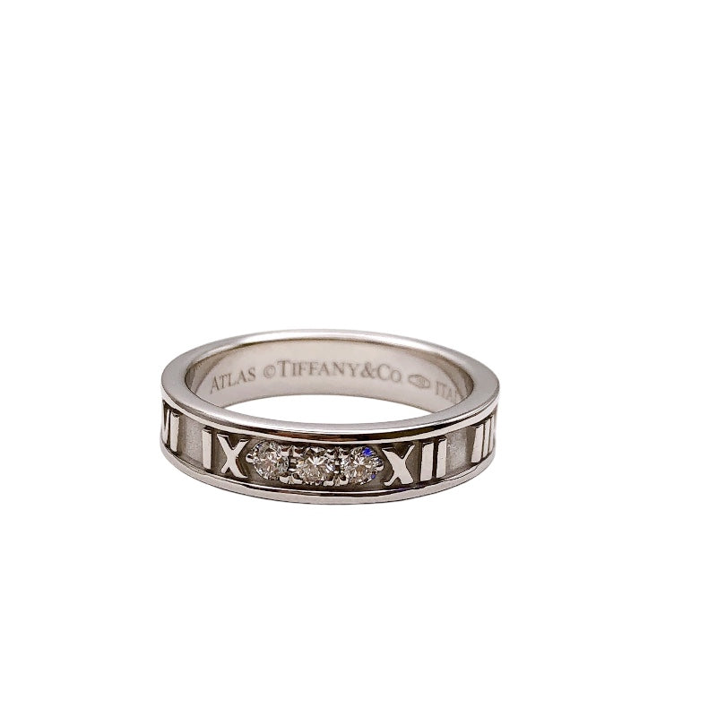 ティファニー TIFFANY＆CO アトラスナローリング K18WG/ダイヤモンド ジュエリー