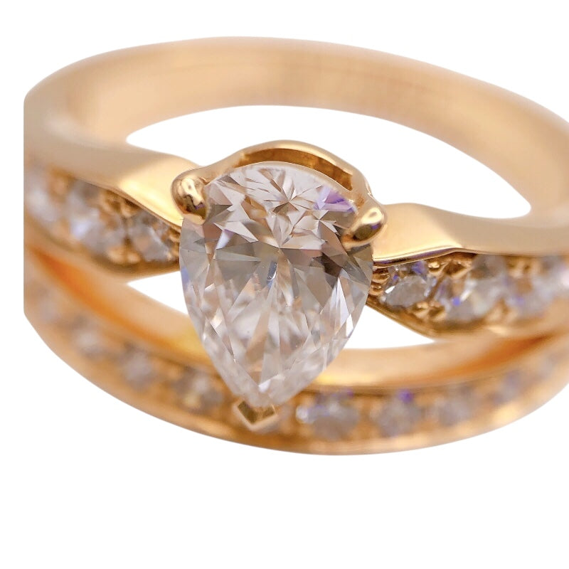 ショーメ CHAUMET ダイヤモンドデザインリング K18PG/ダイヤモンド ダイヤモンド ジュエリー