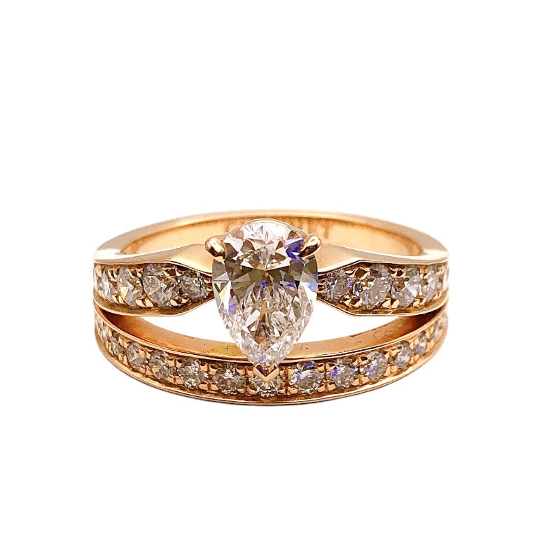 ショーメ CHAUMET ダイヤモンドデザインリング K18PG/ダイヤモンド ダイヤモンド ジュエリー