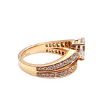 ショーメ CHAUMET ダイヤモンドデザインリング K18PG/ダイヤモンド ダイヤモンド ジュエリー