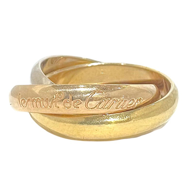 Cartier　カルティエ トリニティリング 750YG/WG/PG 　51号 Cartier - カルティエ トリニティ リング スリーカラー #51 XS