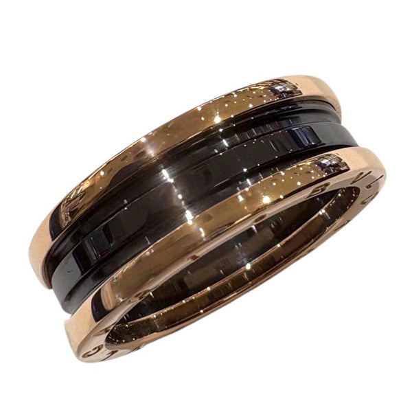 ブルガリ BVLGARI ビーゼロワンリング 2バンド 750PG ジュエリー