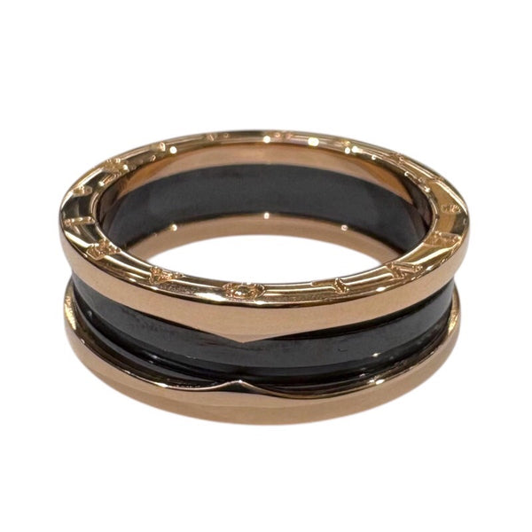 ブルガリ BVLGARI ビーゼロワンリング 2バンド 750PG ジュエリー